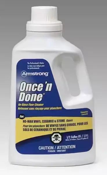 Armstrong 330806 1/2 Gallon Of Once N Done Concentrated Floor Cleaner - Quantity Of 1 1
