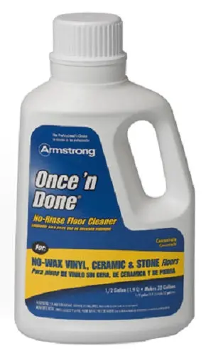 Armstrong 330806 1/2 Gallon Of Once N Done Concentrated Floor Cleaner - Quantity Of 4 1