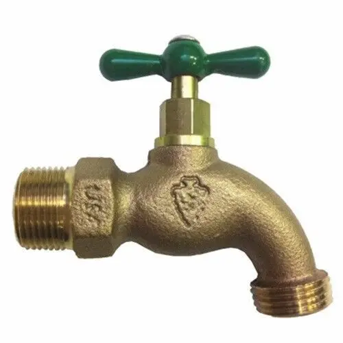 Arrowhead 302Lf 3/4" Mpt X 3/4" Brass Hose Bibb Lead Free Hose Thread 1