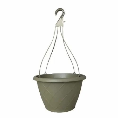 Att Southern Hh1224og 12" Olive Green Weave Hanging Basket Pot / Planter - Quantity Of 24 1