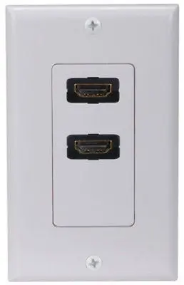Audiovox Dh201ev Hdmi Dual In Wall Receptacle Plates - Quantity Of 6 1