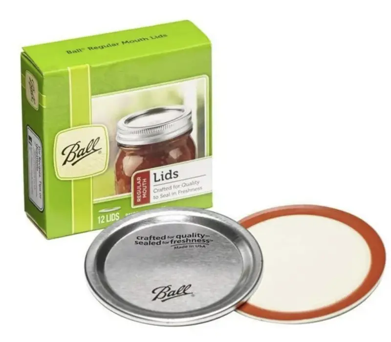 Ball 1440031050 12-Pack Regular Mouth Dome Canning Jar Lids - Quantity Of 6 1