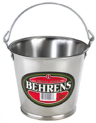 Behrens 1202Gs 55 Oz Galvanized Steel Water Pail / Buckets With Handle - Quantity Of 12 1