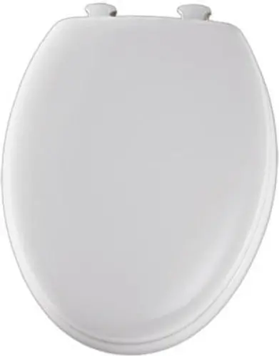 Bemis 144Eca 000 White Elongated Molded Wood Toile Seat 1