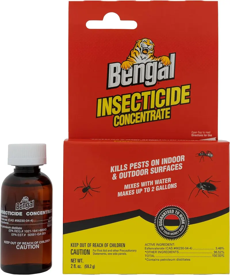 Bengal 33100 2 Oz Concentrated Roach Flea Tick Ant Spider Insecticide - Quantity Of 12 1
