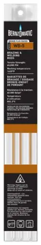 Bernzomatic Wb5 4-Count Pack Of Bronze Brazing & Welding Rods 1