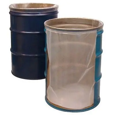 Berry Plastic 623897 50 Count 55 Gallon 2.7 Mil Clear Trash Garbage Bags Liners 1