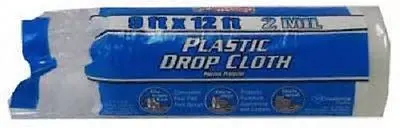 Berry Plastics 626236 9' X 12' Heavy  Duty 2 Mil Plastic Painting Drop Cloth - Quantity Of 6 1