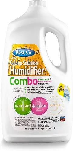 Best Air 246-Pdq 64 Oz Bottle Of Golden Solutions Bacteriostatic Humidifier Water Treatment - Quantity Of 1 1