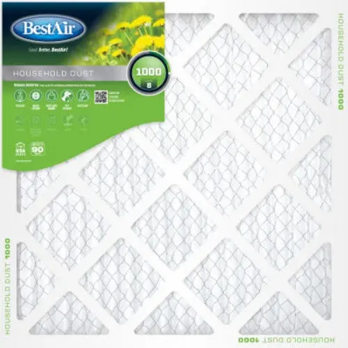Best Air B1-1525-8-12 15" X 25" X 1" Pleated Furnace Air Filter 90 Days - Quantity Of 12 1