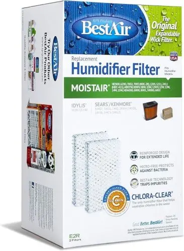 Best Air E2r 2-Count Pack Of Replacement Humidifier Wick Filters 1