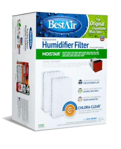 Best Air Esw 2-Pack Of Replacement Humidifier Wick Filters 1