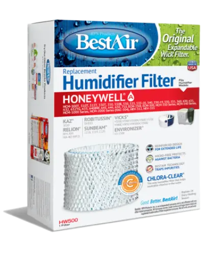 Best Air Hw500-Pdq-3 Replacement Humidifier Wick Filter 1