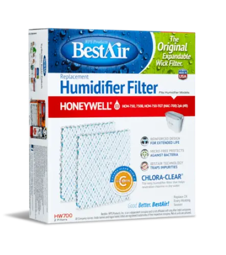 Best Air Hw700-Pdq-3 2-Pack Of Replacement Humidifier Wick Filters 1