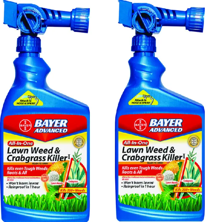 Bioadvanced 704080A 32 Oz Hose End All In 1 Lawn Weed & Crabgrass Killer Spray - Quantity Of 2 1