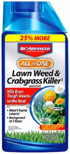Bioadvanced 704140A 32 Oz All-In-1 Lawn Weed & Crabgrass Killer Concentrate - Quantity Of 1 1