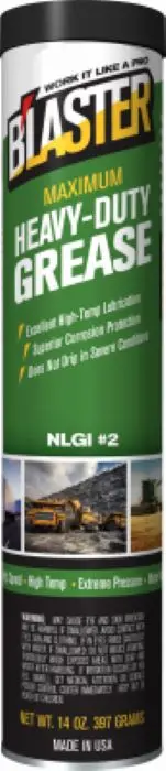 Blaster Gr-14C-Hdg 14 Oz Plastic Cartridge Tube Of Heavy Duty Grease - Quantity Of 10 1