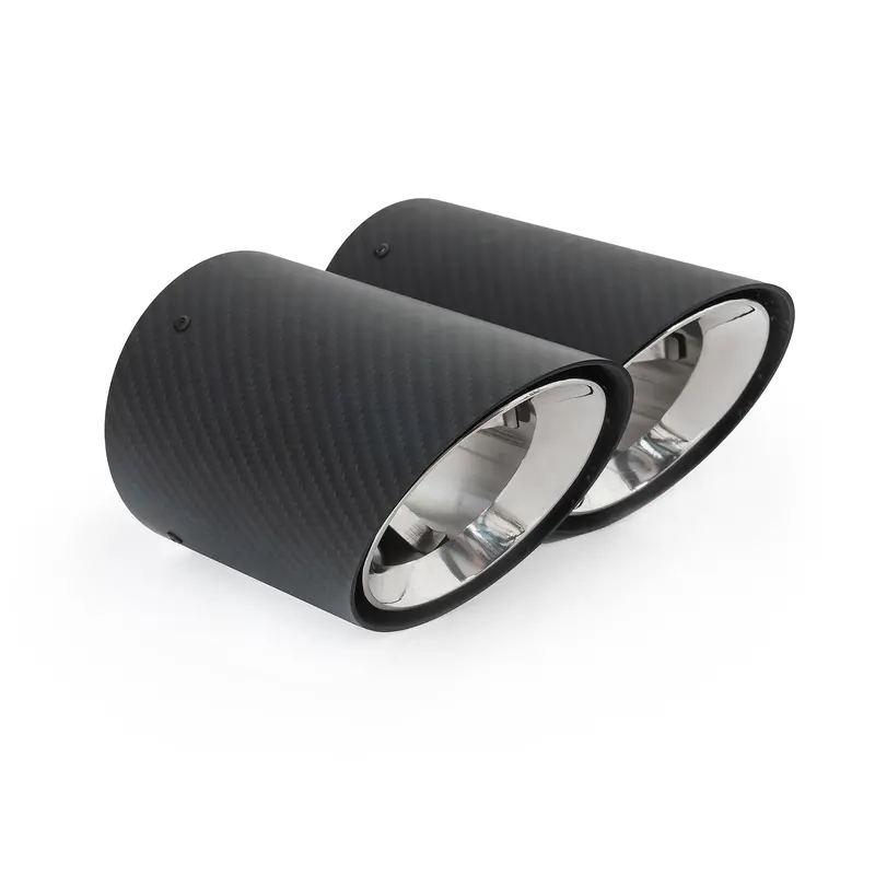 Bmw 2 Series (G42) Carbon Fibre M Performance Tips - Oem Style Larger 4" Slip-On Replacement Tailpipes 1