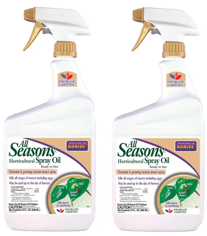 Bonide 214 1-Quart Spray Bottle Of All Seasons Horticultural Spray Oil - Quantity Of 2 1