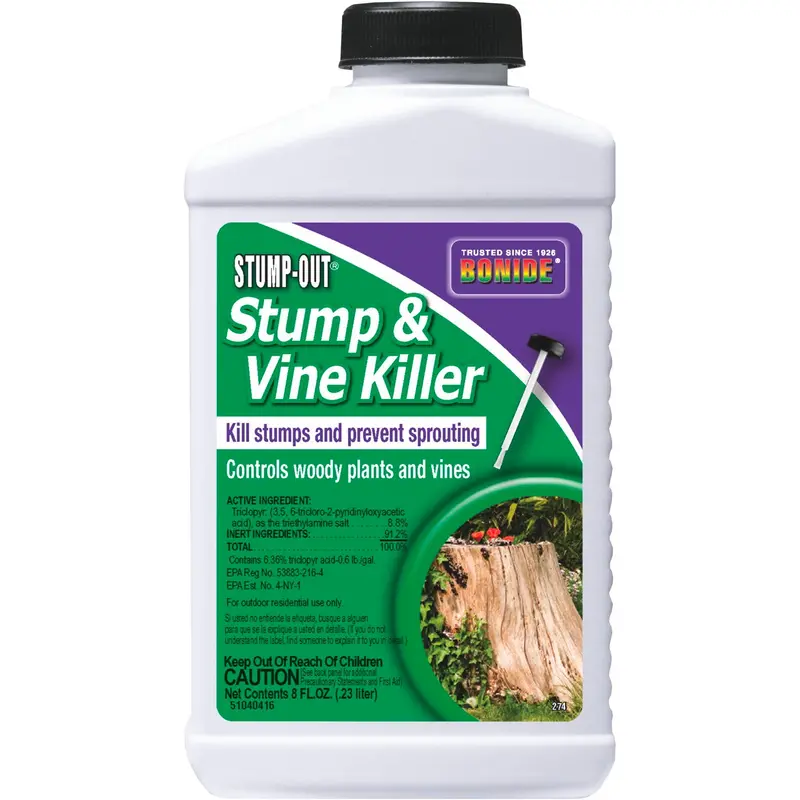 Bonide 2746 8 Oz Bottle Of Concentrate Liquid Stump And Vine / Woody Plant Control - Quantity Of 12 1