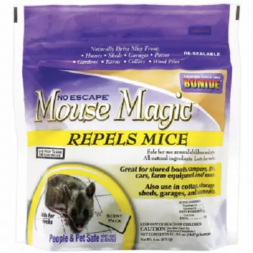 Bonide 866 12-Count Pack Of Mouse Magic Natural Non Toxic Mouse Repellent Scent Packs - Quantity Of 2 1
