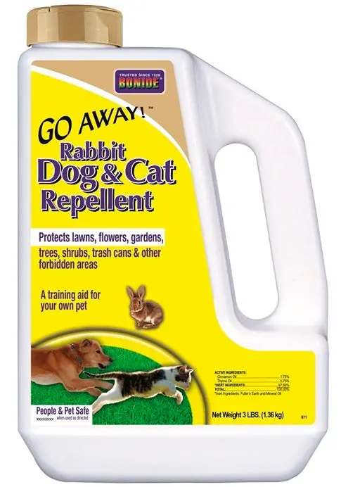 Bonide 8719 3 Lb Container Of Ready To Use Go Away Rabbit, Dog & Cat Repellent Granules 1
