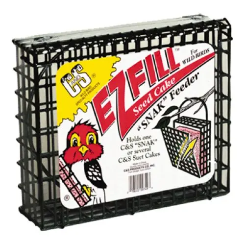 C & S 100214388 Ez Fill Suet Seed Cake Snak Bird Feeder 1