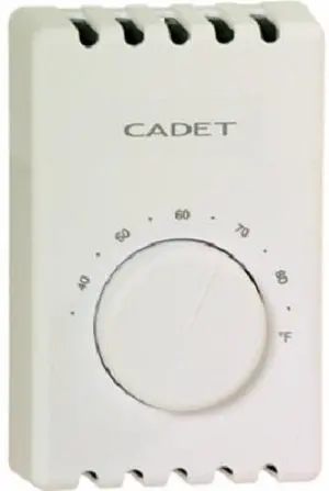 Cadet Mfg 08301 White Double Pole 4 Wire Wall Mount 120/208/240V Thermostat - Quantity Of 3 1