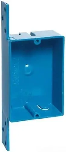 Carlon B108b-Upc Blue Single Gang New Work Shallow Switch & Outlet Box With Bracket 1