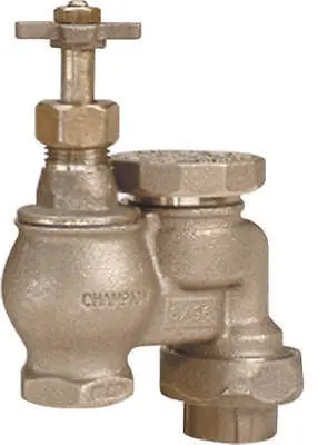 Champion 466-075Y 3/4" Manual Control Brass Anti-Siphon Valves W Union - Quantity Of 6 1