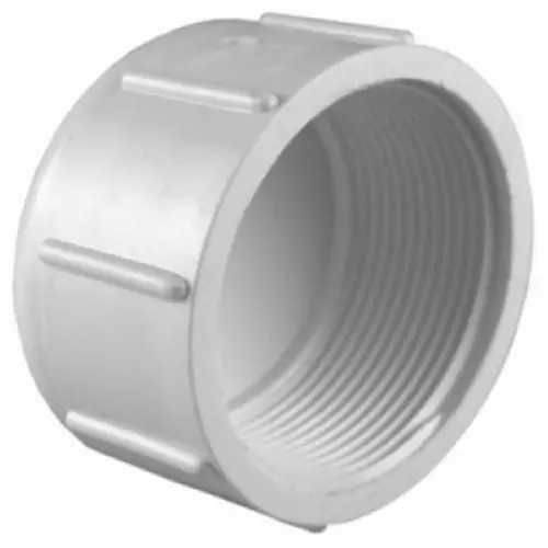Charlotte Pipe Pvc 02117 1200Ha Schedule 40 1" White Threaded Pvc Pipe Cap - Quantity Of 20 1