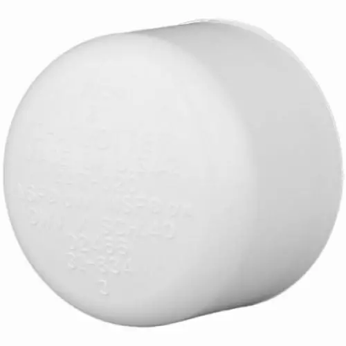 Charlottte Pvc 02116 1400Ha 1-1/2" Inch Schedule 40 White Slip Pressure Pipe Cap 1