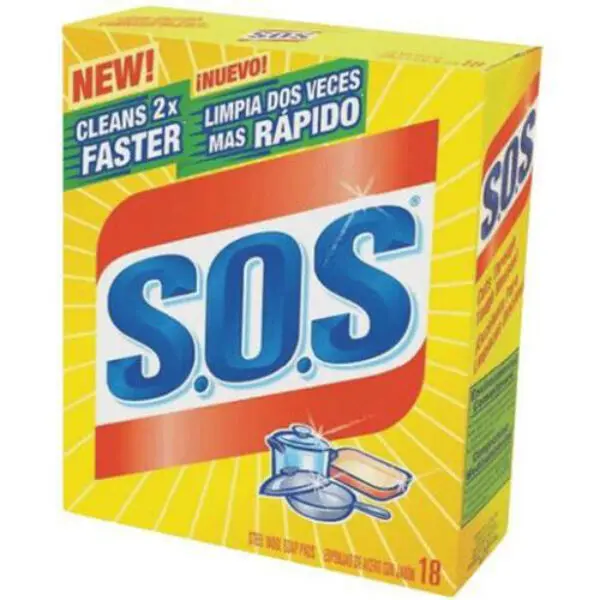 Clorox 98018 18 Count S.O.S Steel Wool Soap Pad - Quantity Of 8 1