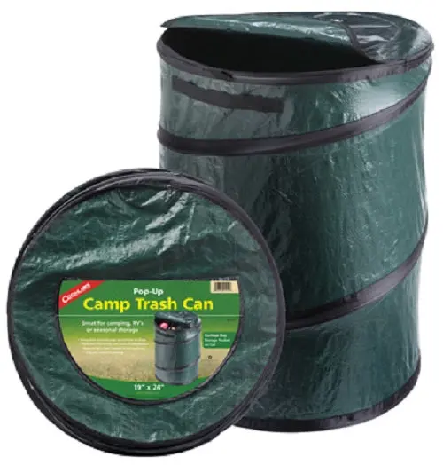 Coghlans 1219 19 X 24 Inch Spring Loaded Pop Up Camping Trash Can - Quantity Of 2 1