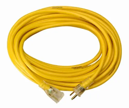 Coleman Cable 2884Ac Yellow Jacket 50' 15A 12 Gauge Extension Cord - Quantity Of 3 1