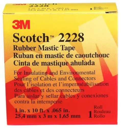 Copy Of 3M Company 50727-Ba-5 1" X 10' Roll Of Professional Grade Electrical Rubber Mastic Tape - Quantity Of 4 1