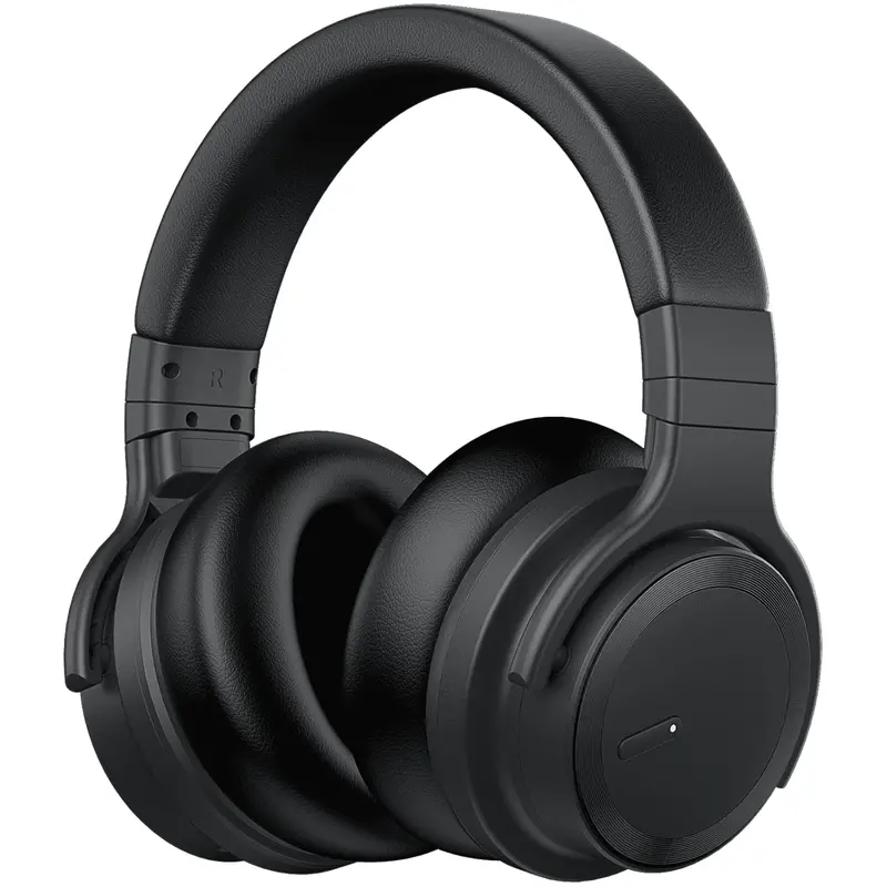 Cowin Bluetooth Headphones Active Noise Cancelling Headphones Wireless Headphones Over Ear With Mic Deep Bass, Comfortable Protein Earpads, 30 Hours Playtime For Travel/Work, Black 1