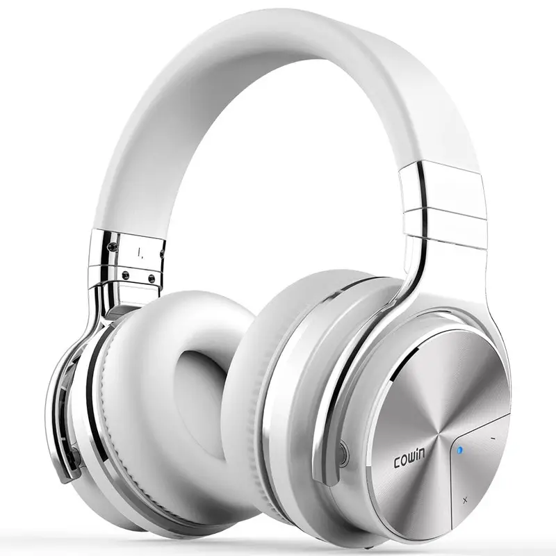 Cowin E7 Pro [2018 Upgraded] Active Noise Cancelling Headphones Bluetooth Headphones With Microphone Deep Bass Wireless Headphones Over Ear 30H Playtime - White 1