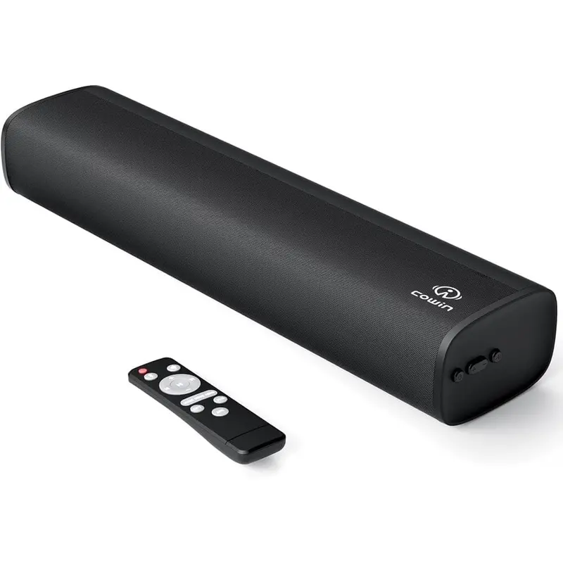 Cowin Sound Bar, Sound Bars For Smart Tv Bluetooth 5.0 Soundbar 50W 17Inch Small Soundbars With Arc/Optical/Aux Connection, Soundbar Surround Sound Bars For Home Theater Audio 1