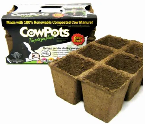 Cowpots 00107 3-Pack 3" Seed Starting Tray Pots - Quantity Of 15 1