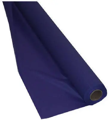 Creative 013016 40" X 100' Roll Purple Plastic Banquet Table Cover - Quantity Of 1 Roll 1
