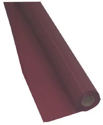 Creative # 763122 40" X 100' Roll Burgundy Plastic Banquet Table Cover - Quantity Of 1 1
