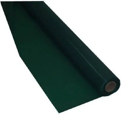 Creative # 763124 40" X 100' Roll Hunter Green Plastic Banquet Table Cover - Quantity Of 1 1