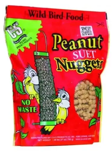 C&S 06105 27 Oz Peanut Suet Nuggets Wild Bird Food 1
