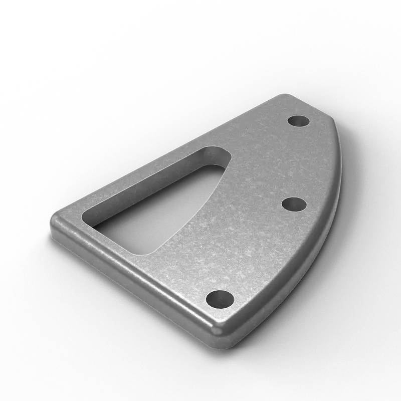 D-3 3" X 2" X 3/8" Grommet Mounting Pad (Right-Hand) - Standard | Aluminum D-Pipe 1