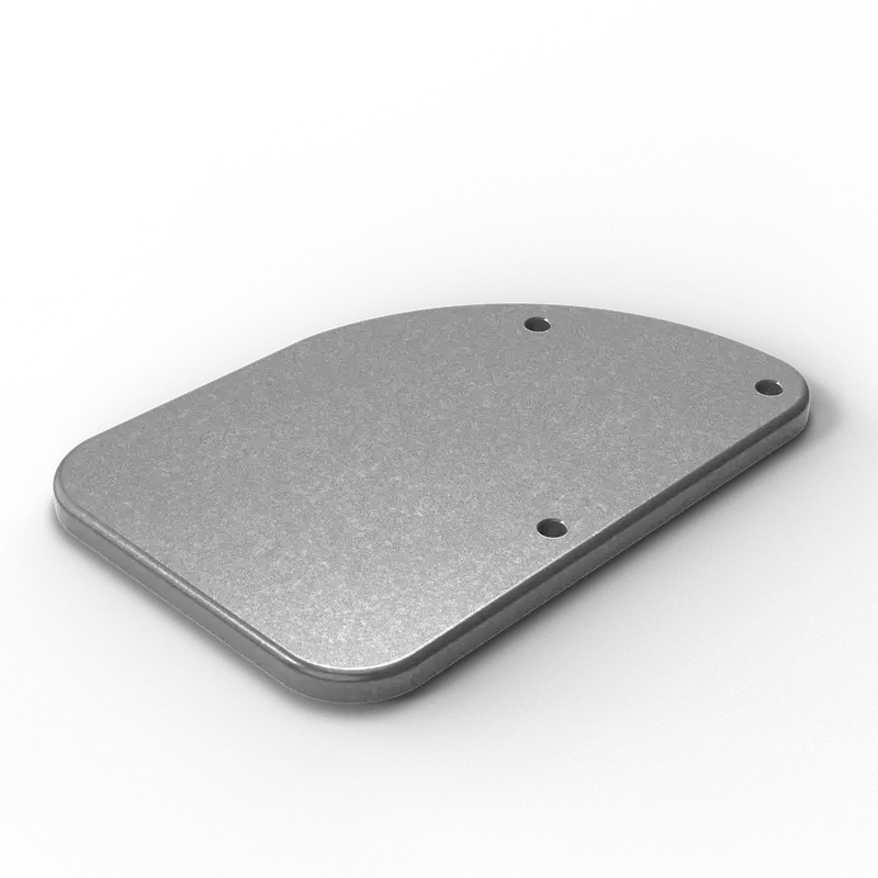 D-5 8" X 5.5" Grommet Mounting Pad - Left-Hand | Aluminum D-Pipe 1