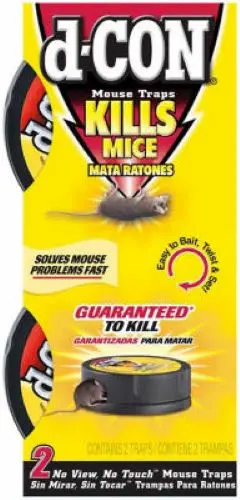 D-Con 1920082043 2-Pack Of No View No Touch Mouse Traps - Quantity Of 16 1