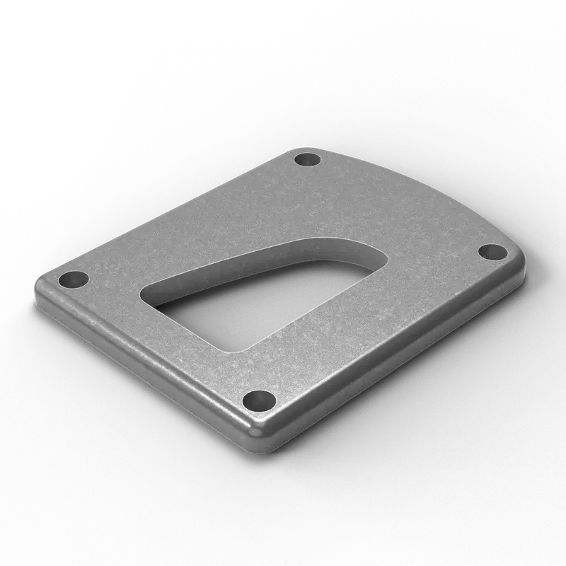 D3 - 3" X 2" X 3/8" D-Pipe Grommet Pad - Left Side | Aluminum D-Pipe 1
