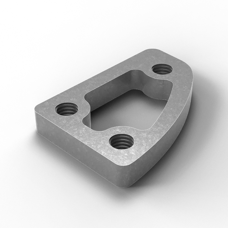 D4 - 3.5" X 2.5" X 1/2" Internal D-Pipe Screw Pad | For Aluminum D-4 D-Profile Pipes 1