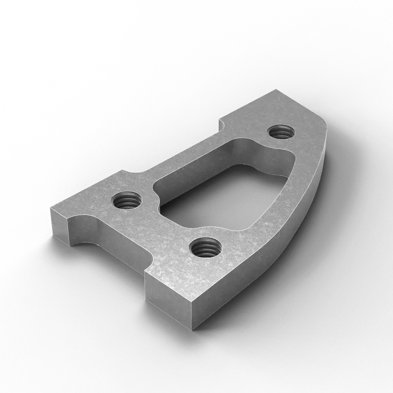 D5 - X 5" X 3.5" X 1/2" D-Pipe Internal D-Pipe Screw Pad| For Aluminum D5 D-Profile Pipe 1